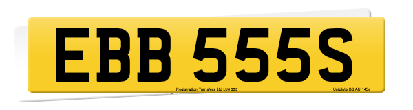 Registration number EBB 555S